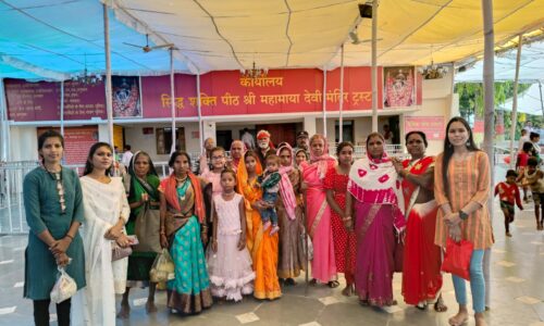 शांता फाउंडेशन ने कुष्ठ रोगियों को माँ महामाया देवी मंदिर,गिरजाबंध हनुमान मंदिर,भैरव बाबा मंदिर का कराया दर्शन 