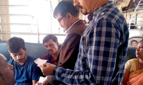 बिलासपुर-चांपा सेक्शन में चलाया गया टिकट चेकिंग अभियान