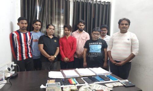 आईपीएल में सट्टा खिलाने वाले गिरोह को पुलिस की संयुक्त टीम ने पकड़ा