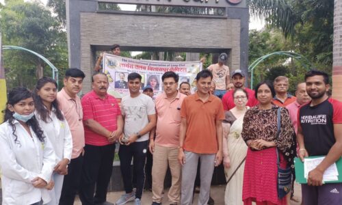 लायंस क्लब बिलासपुर कैपिटल ने किया अंबेडकर की प्रतिमा पर माल्यार्पण
