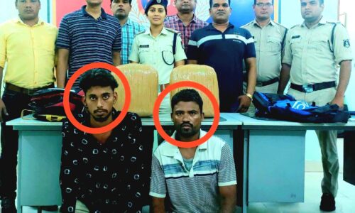उसलापुर रेलवे स्टेशन में पुलिस की संयुक्त टीम ने दी दबिश, दो गांजा तस्कर गिरफ्तार