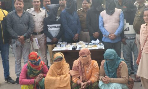 महिलाओ से सोने चांदी के गहने उतरवा का ठगी एवं लूट करने वाले दिल्ली गैंग के 4 महिला, 03 नाबालिक सहित 12 आरोपी गिरफ्तार