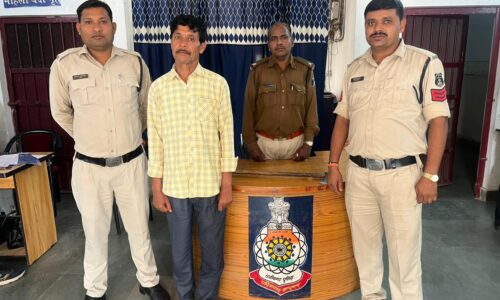 थाना रतनपुर में कका पहाड़ के महंत पर हमला कर फरार आरोपी को रतनपुर पुलिस द्वारा किया गया गिरफ्तार
