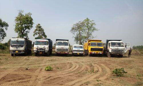 रेत एवं खनिजों के अवैध परिवहन के विरुद्ध कारवाई, एक दर्जन मामले दर्ज,14 वाहन जब्त